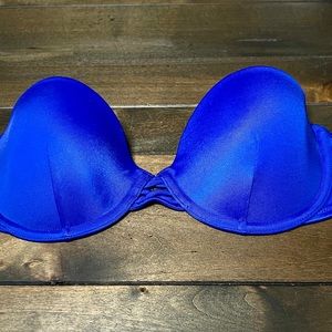 Victoria’s Secret Bikini Strapless Underwire Bikini Top Blue Size 32C